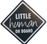 Nalepka Mały na pokładzie Auta Baby on Board Little Human in Car Wlepa Auto