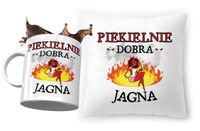 Zestaw Dla Jagny Poduszka + Kubek Na Prezent Z Nadrukiem Ze Zdjęciem