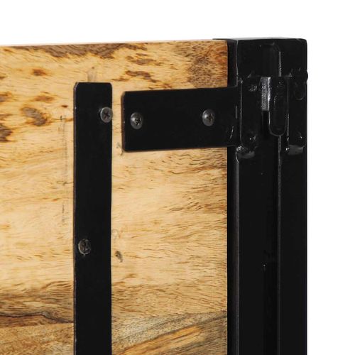 Zagłówek 120 cm lite drewno mango i żelazo na Arena.pl