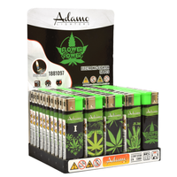 box - 50 x zapalniczka piezo-elektryczna adamo weed mix
