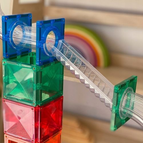 Magnetyczne klocki konstrukcyjne Connetix - kulodrom Ball Run Pack 92 el. na Arena.pl