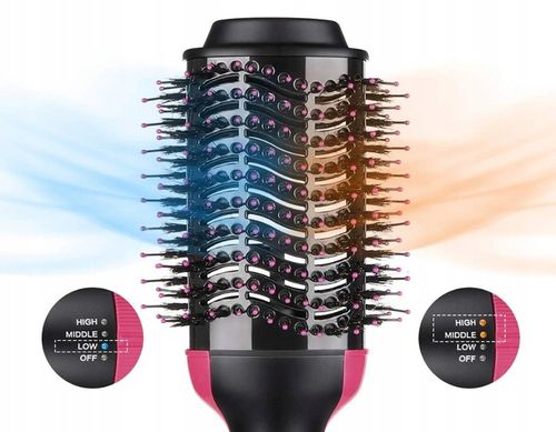 LOKÓWKO SUSZARKA PROSTOWNICA DO WŁOSÓW SZCZOTKA4w1 na Arena.pl