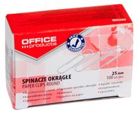 spinacze biurowe 25mm okrągłe office pro.5334 a'10