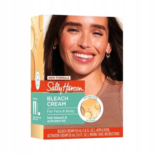 Rozjaśniacz do włosów twarzy i ciała vegan Bleach Cream Sally Hansen 100 ml na Arena.pl