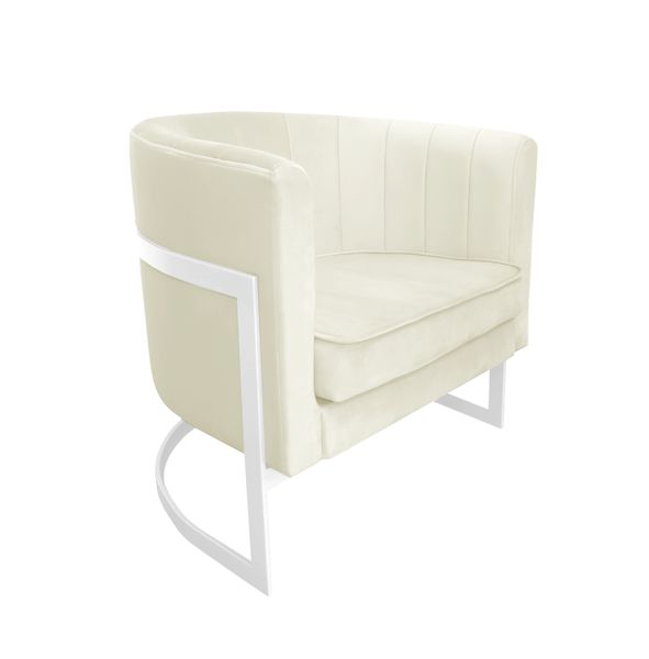 Fotel Glamour podstawa biała MG50 zdjęcie 1