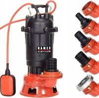 POMPA P3000+ DO WODY BRUDNEJ CZYSTEJ SZAMBA ROZDRABNIACZ 100%MIEDŹ ŻELIWNA