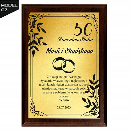 Magiczny Spersonalizowany Upominek Prezent Gift na Rocznicę Ślubu 1-50 lat na Arena.pl