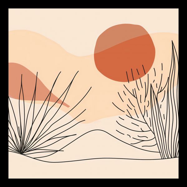Plakat 30x30cm Miękka Roślinność zdjęcie 2