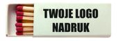 ZAPAŁKI reklamowe z twoim nadrukiem logo tekst personalizowane 100 sztuk
