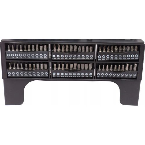 ZESTAW ŚRUBOKRĘTÓW WKRĘTAKÓW BITÓW STOJAK 100 ELEMENTÓW na Arena.pl