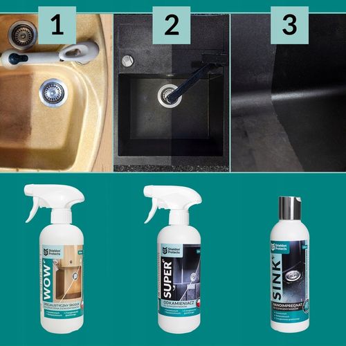 Impregnat do zlewu granitowego Shieldon Protects SINK 200ml na Arena.pl