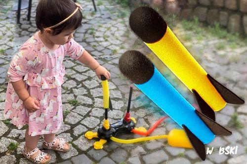 NAJLEPSZY PREZENT NA ŚWIĘTA DLA 5 6 7 8 9 10 LATKA Wyrzutnia RAKIET zestaw na Arena.pl