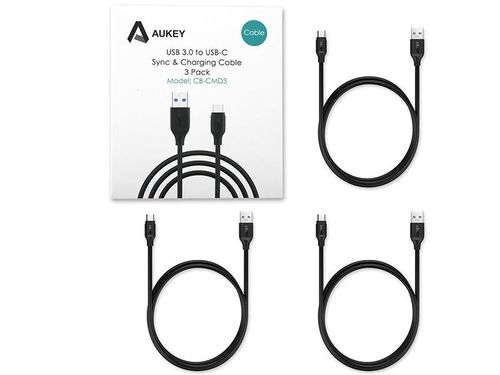3x Kabel Aukey CB-CMD3 quick charge 3.0 USB A na USB-C na Arena.pl