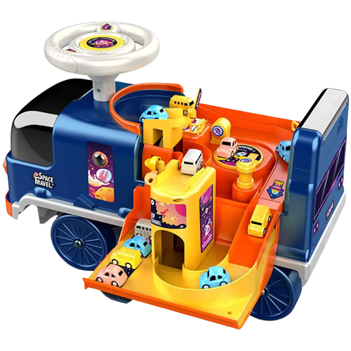 Autko Pojazd Kosmiczny 2W1 Jeździk 4 Autka Tor Samochodowy Dźwięki Światła na Arena.pl