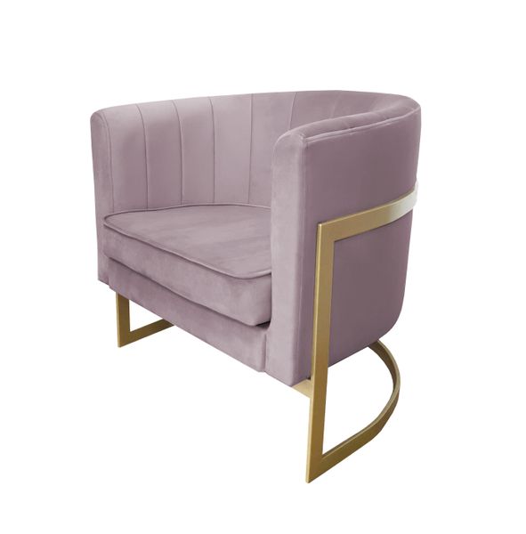 Fotel Glamour podstawa złota MG55 zdjęcie 2