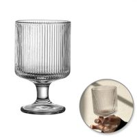 Szklanka ryflowana, pucharek deserowy na nóżce 1szt SZK44