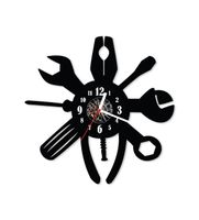 Zegar ścienny z płyty winylowej Narzędzia 41.7