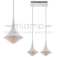 LAMPA wisząca VEN W-1008/2 industrialna OPRAWA listwa LED 18W 3000K zwis loft biały