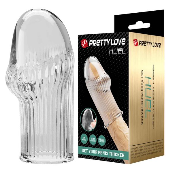 Pretty Love Huel Penis Sleeve (Clear) zdjęcie 1