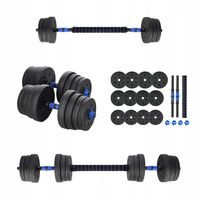 ZESTAW REGULOWANYCH HANTLI + SZTANGA = 20KG