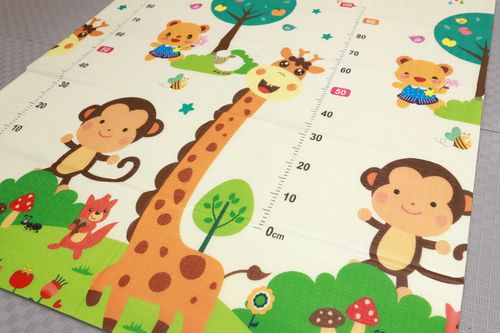 składana mata 150x180x1cm - małpki/żyrafa na Arena.pl