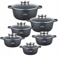 Zestaw garnków Zilner PREMIUM aluminiowe 12 el. ZL 8526